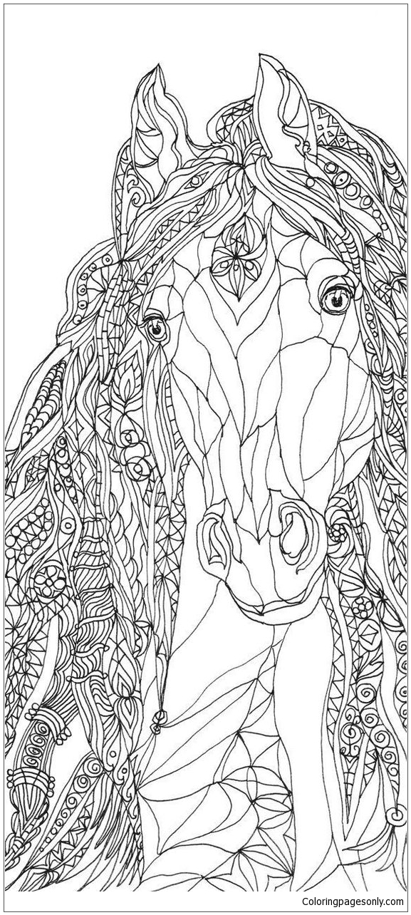 Horse s Head Coloring Pages - Horse Coloring Pages - Coloring Pages For