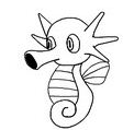 Horsea Pokemon Coloring Pages