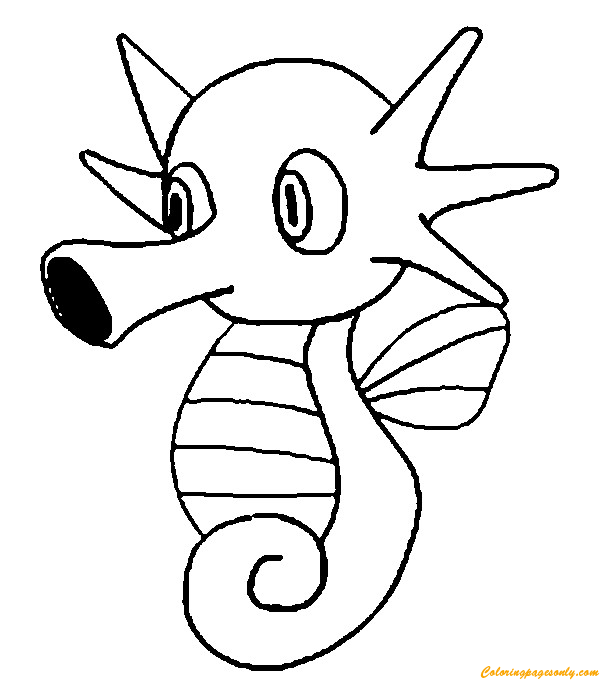 Horsea Pokemon Coloring Pages