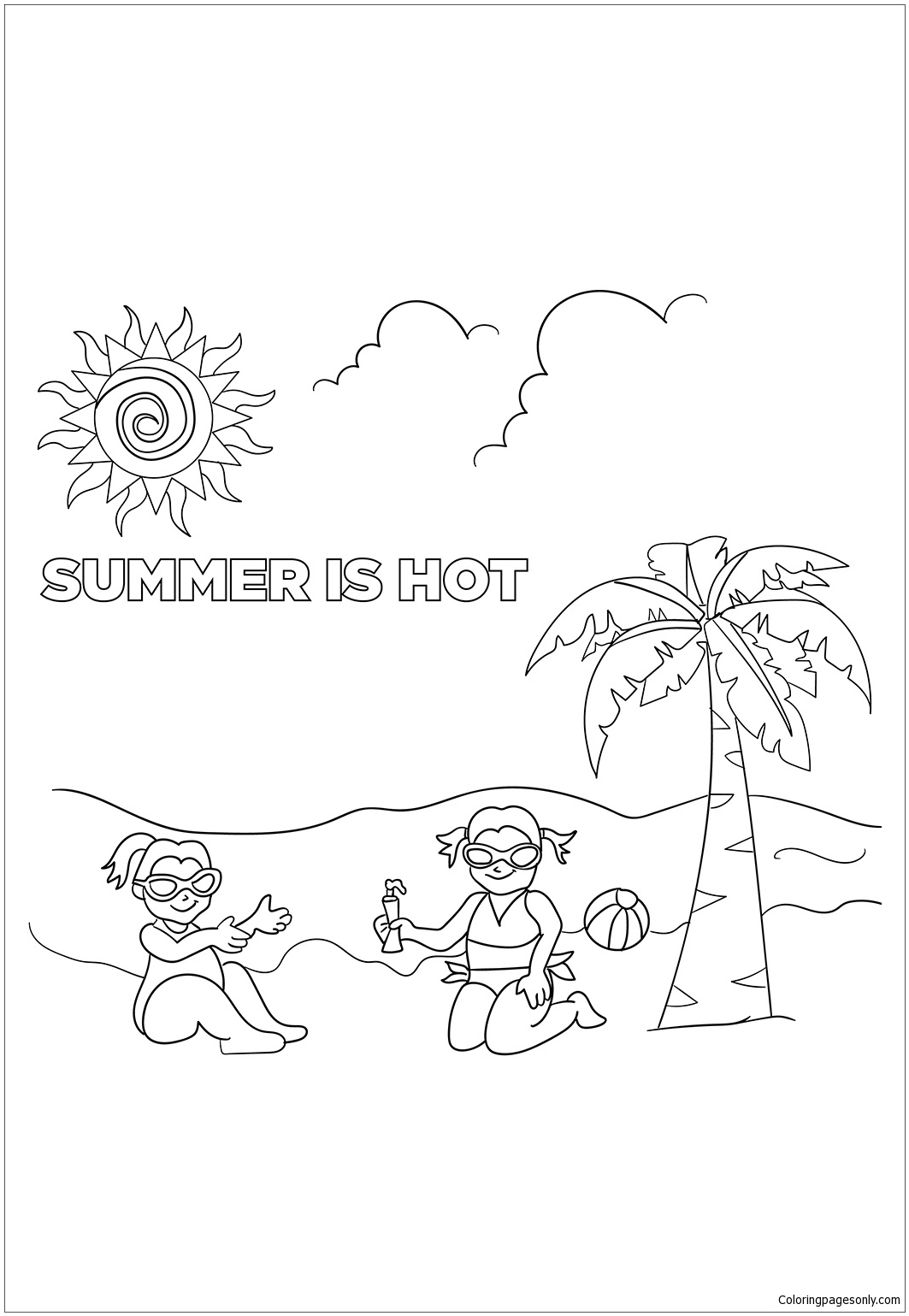 late summer coloring pages