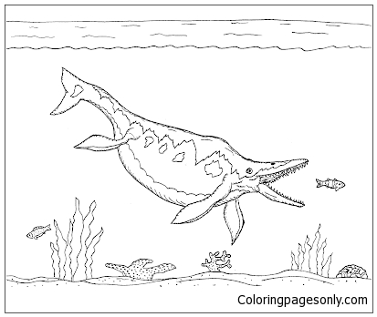 Huge Ichthysaurus Coloring Page