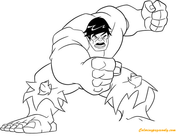 hulk of the avengers coloring page  free coloring pages online
