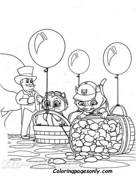 Kittens Paw Patrol Coloring Page