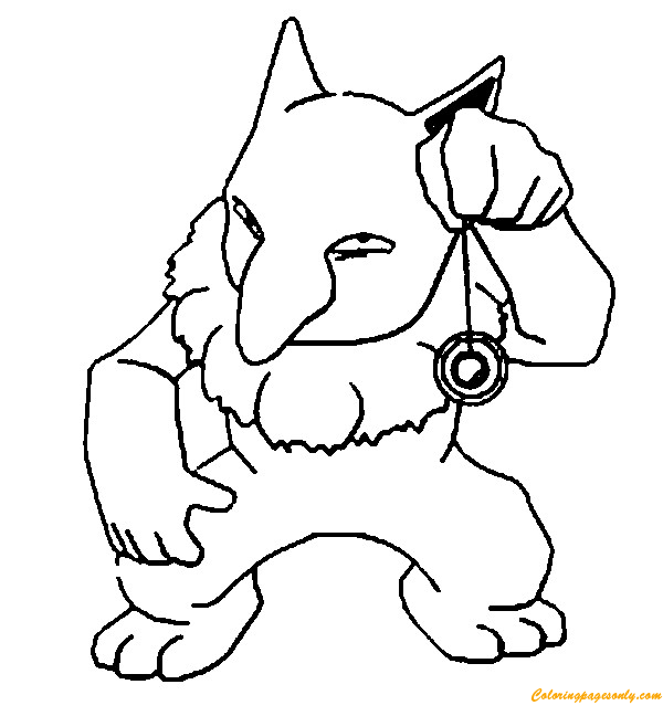 Desenho de Drowzee para colorir  Desenhos para colorir e imprimir gratis