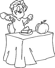 I Love A Pumpkin Pie Coloring Pages