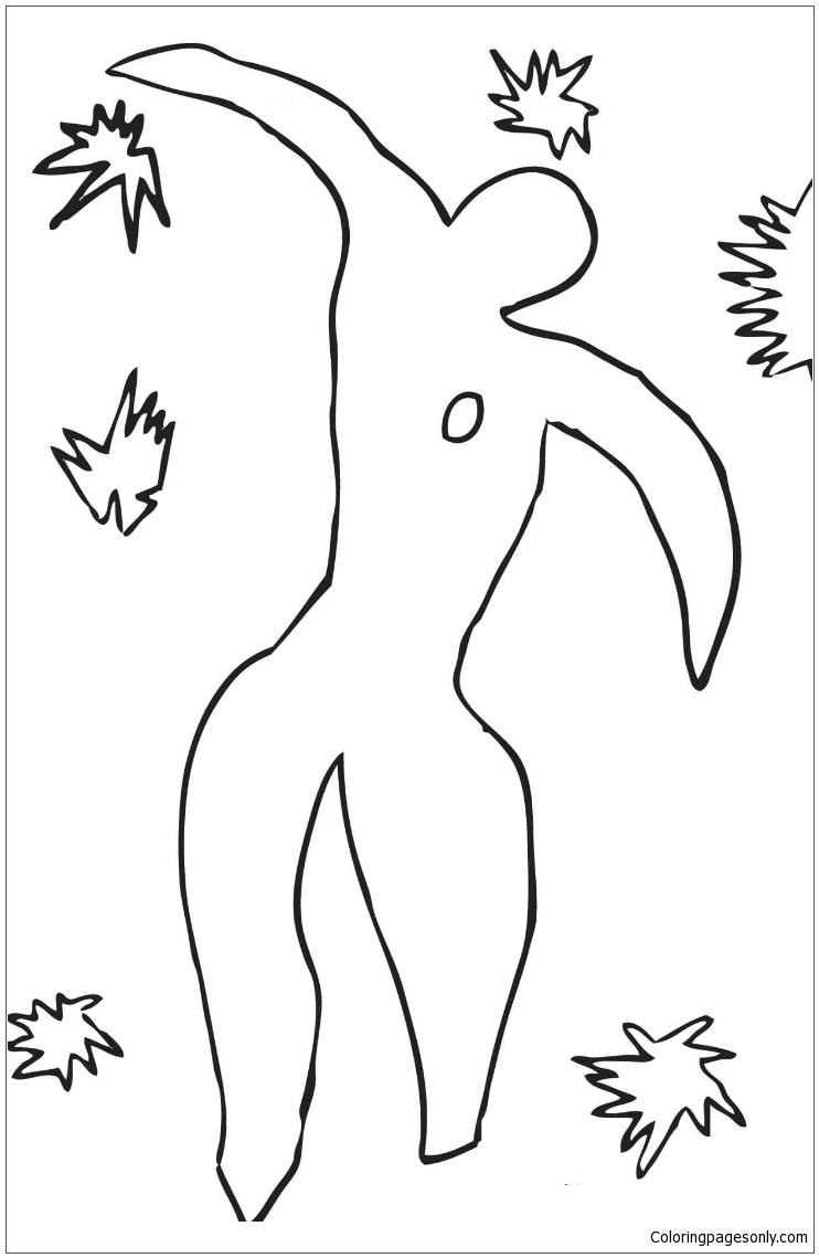 Icare By Henri Matisse Coloring Pages