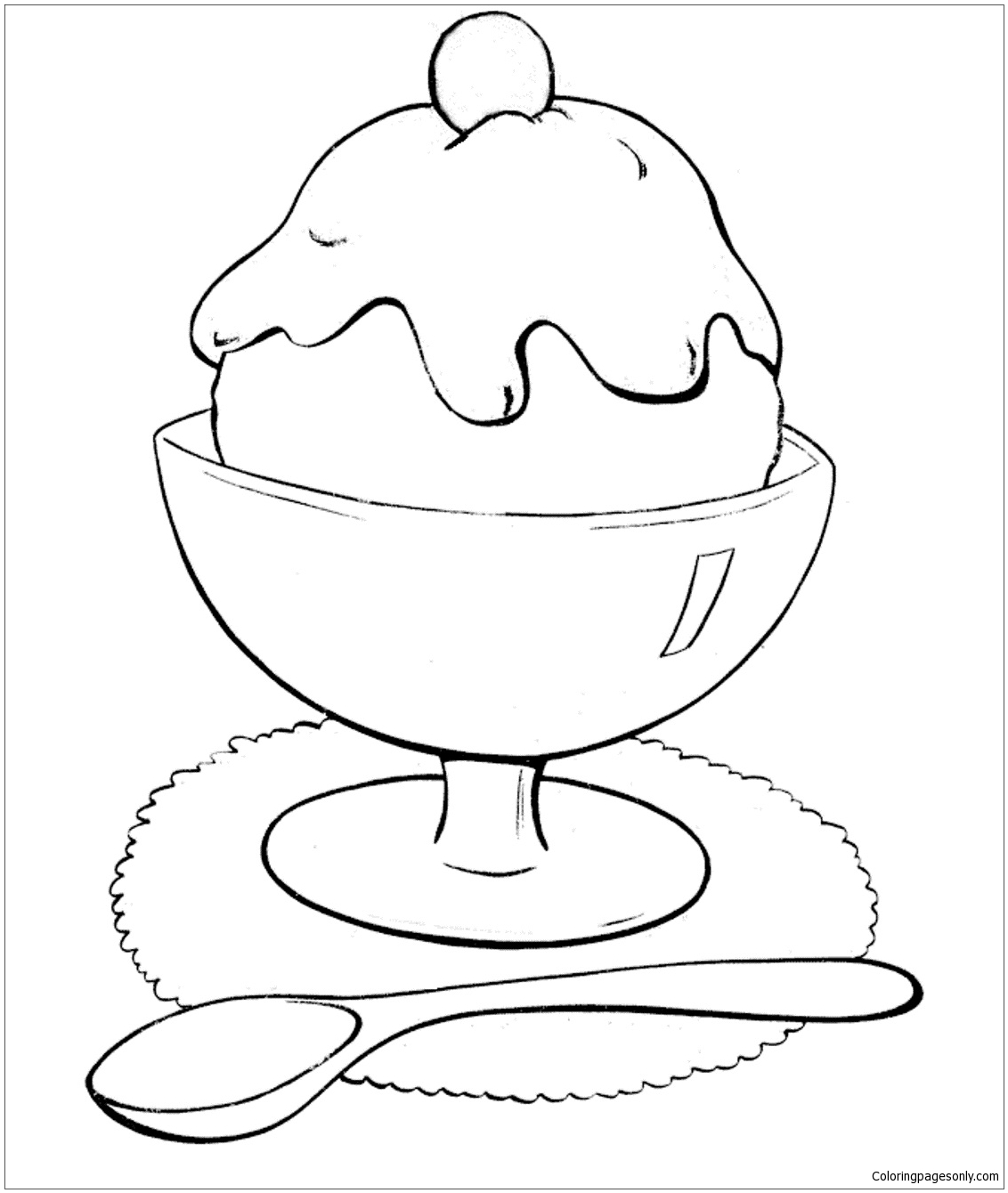 Ice Cream 2 Coloring Pages