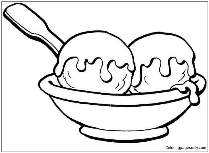 Download Ice Cream Cup Coloring Pages - Food Coloring Pages - Free ...
