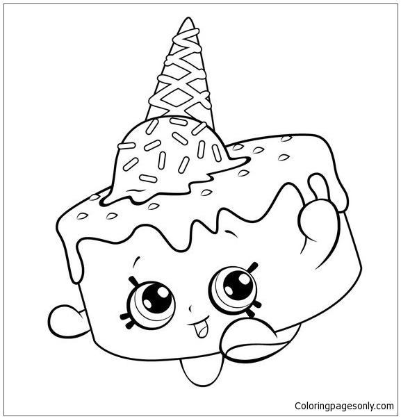 Ice Cream Shopkins Coloring Pages - Shopkins Coloring Pages - Coloring