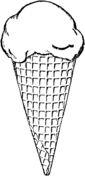 Pagina da colorare di gelato