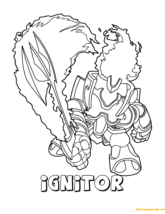 Ignitor From Skylanders Coloring Pages