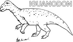 Iguanodon 1 Coloring Page