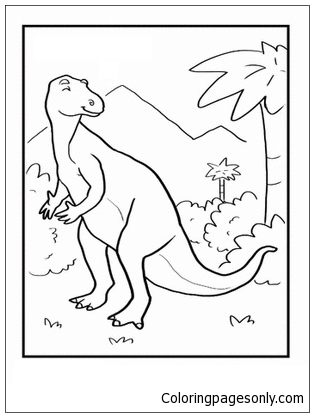 Iguanodon 2 Coloring Page