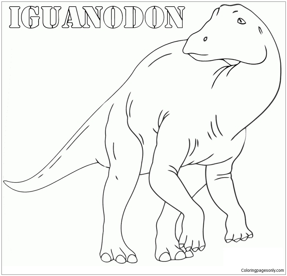 Iguanodon 6 Coloring Pages