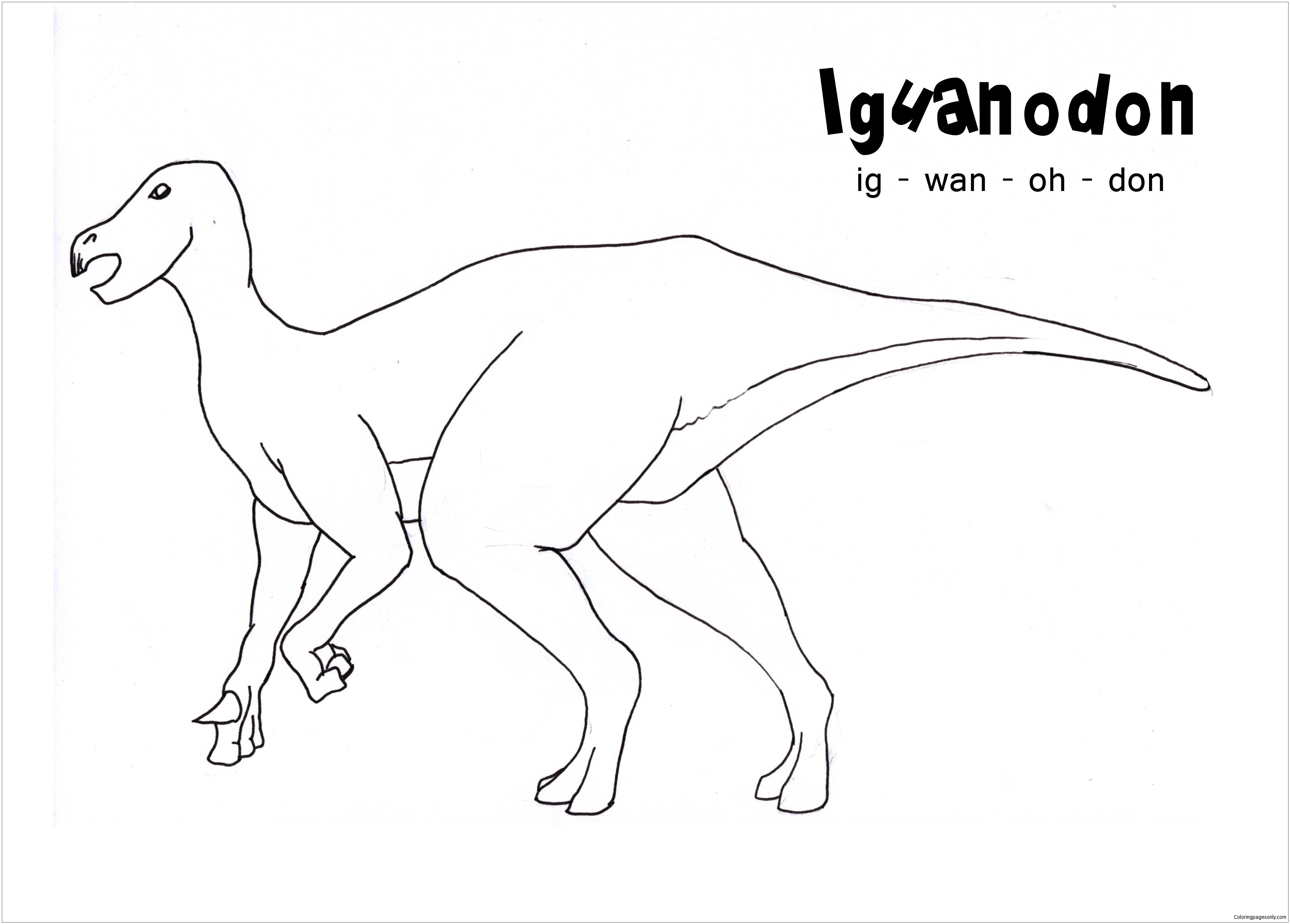 Iguanodon Dinosaurus van Iguanodon