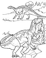 Iguanodon Dinosaurs 1 Coloring Page