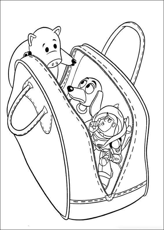 In the bag Coloring Pages