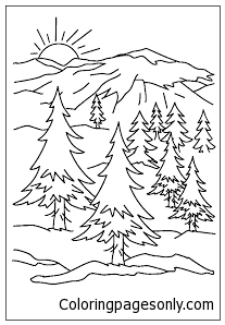 Innovative Ideas Mountain Coloring Pages