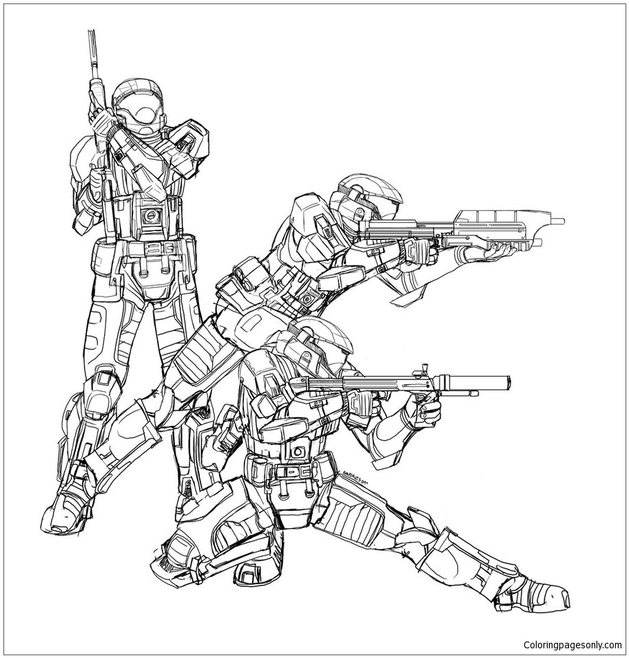 Download Insider Halo Spartan Coloring Page - Free Coloring Pages Online