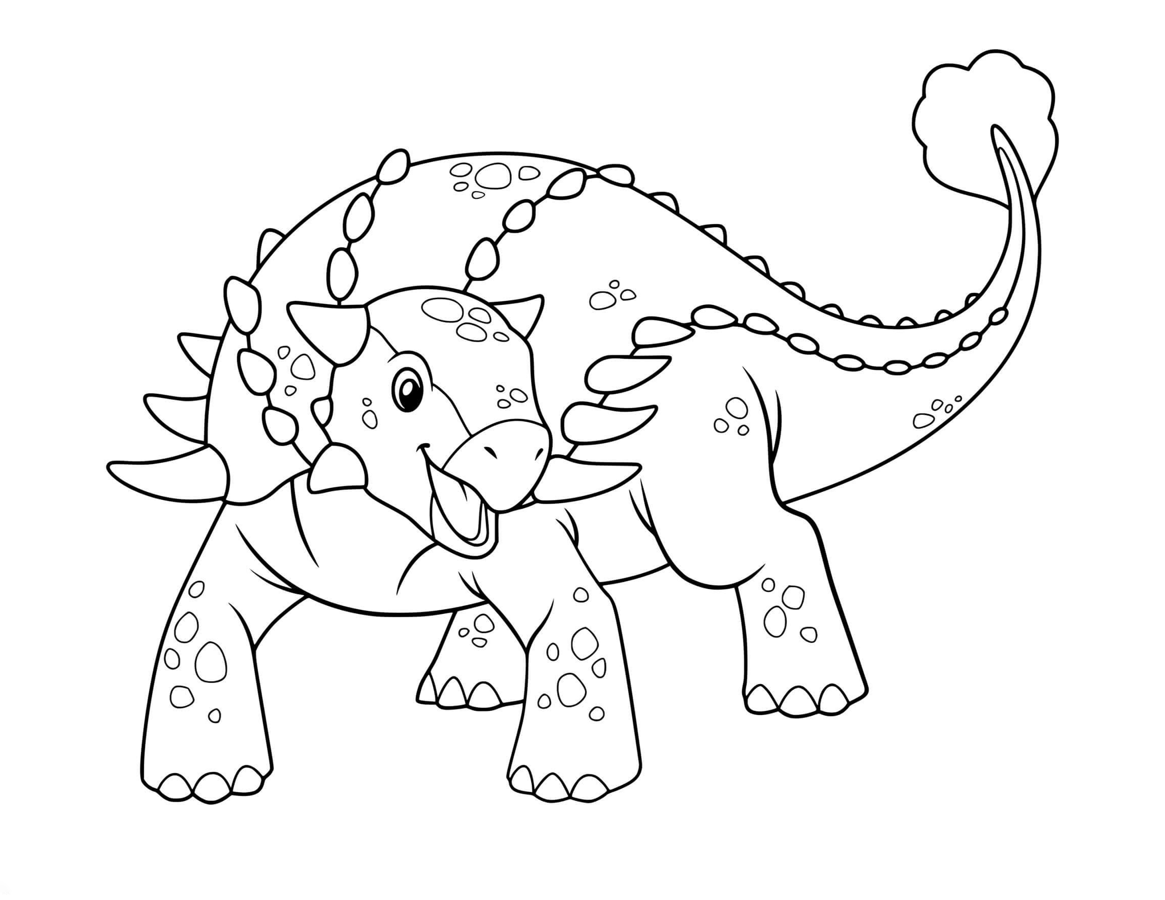 Вдохновение Динозавр милый Анкилозавр из Ankylosaurus