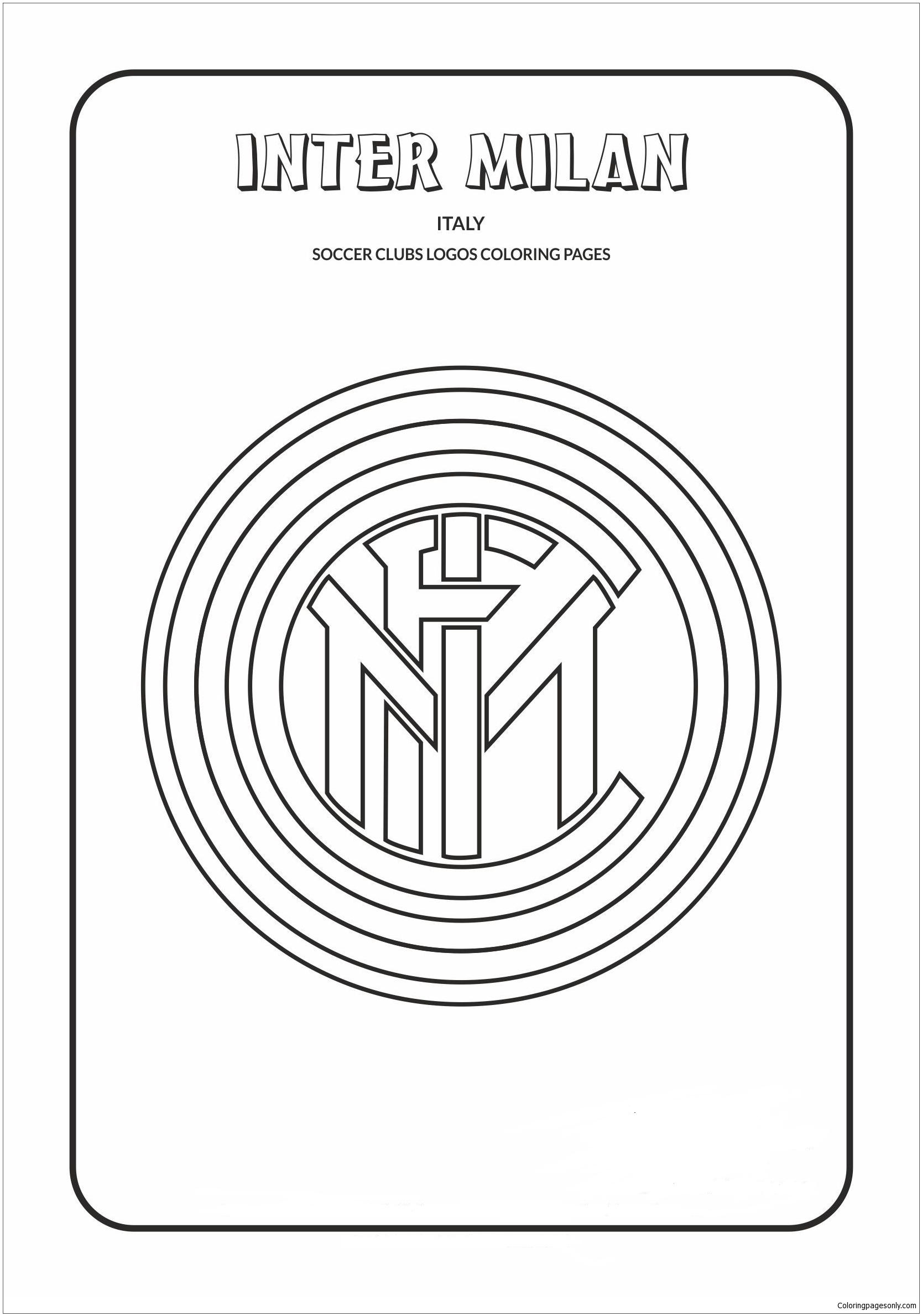 Inter Milan Coloring Pages