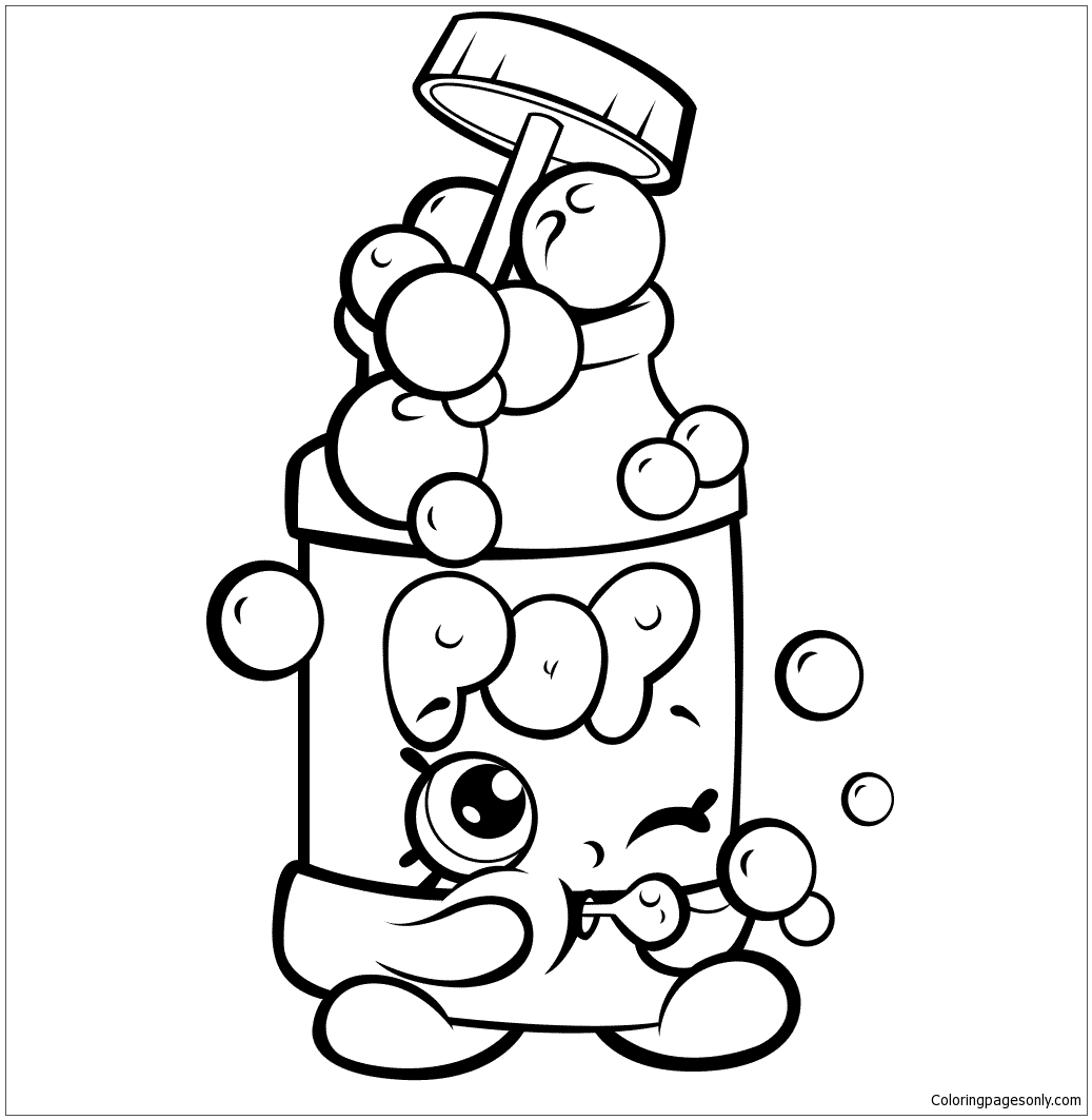 Interesting Shopkins Coloring Page