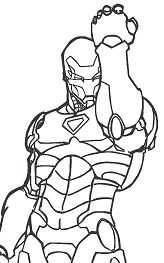 Iron Man 1 Coloring Page
