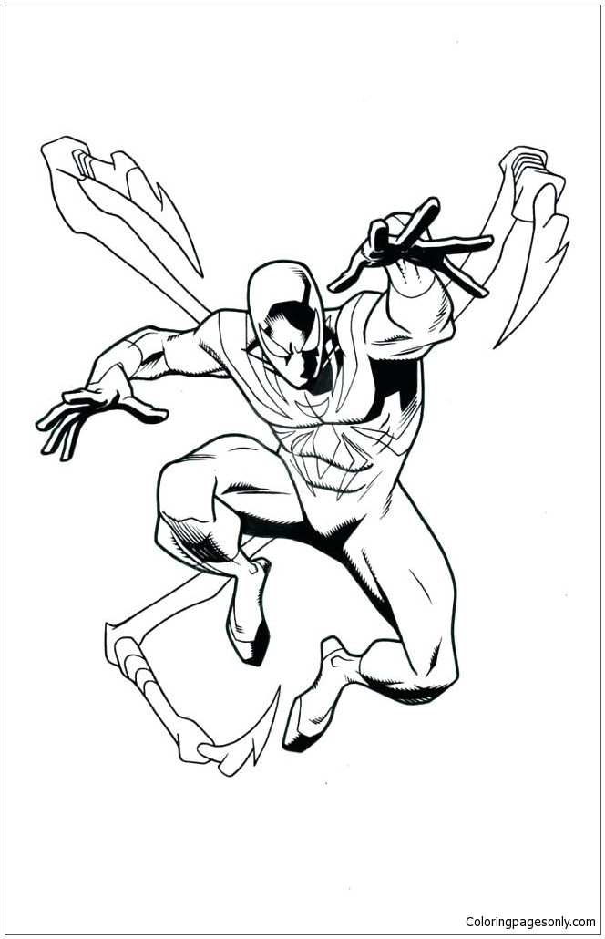 Iron Spiderman Coloring Pages Free Printable Coloring Pages
