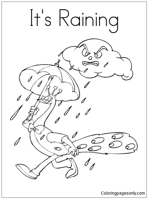 Download It is Raining Coloring Page - Free Coloring Pages Online