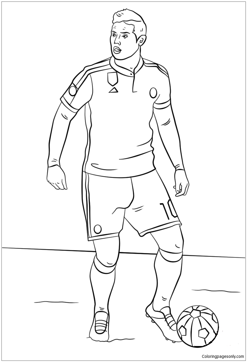 James Rodriguez-image 1 Coloring Page