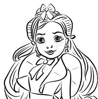 Jane From Descendants Wicked World Coloring Page