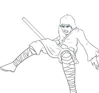 Jedi from Star Wars Coloring Pages