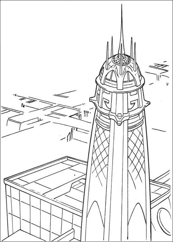 Jedi Tower In Coruscant van Star Wars-personages