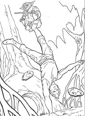 Jedi Training Coloring Pages