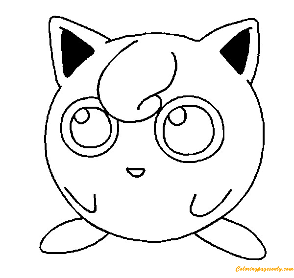 Jigglypuff Pokemon Coloring Page