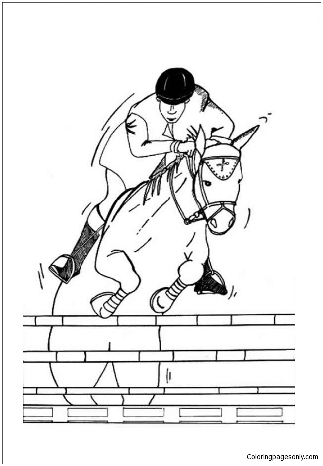 Jockey Coloring Pages