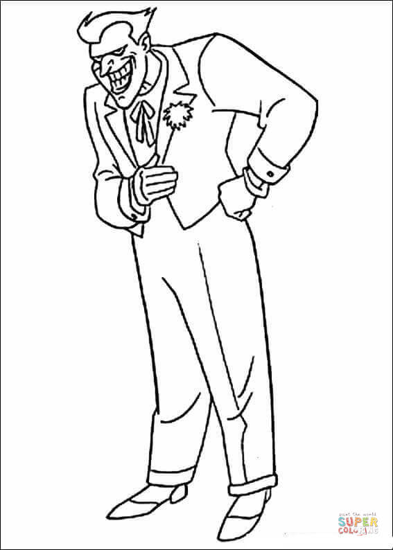 Joker  From Batman Coloring Pages