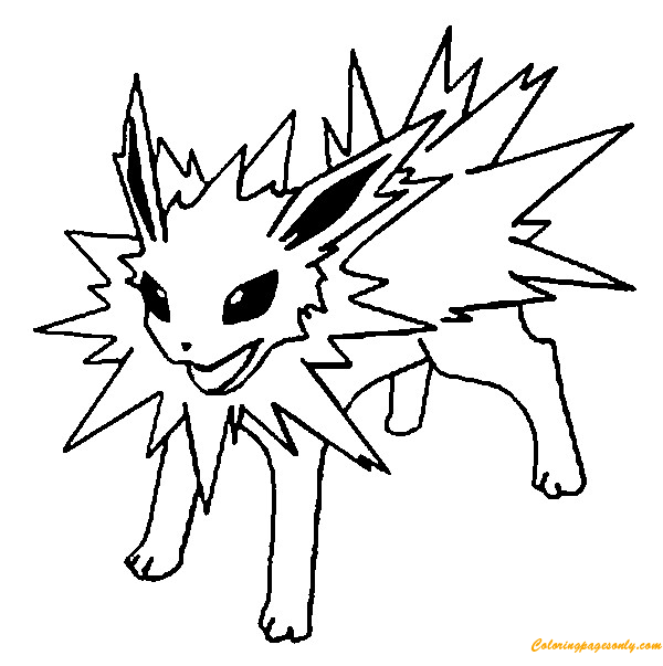 Jolteon Pokemon Malvorlagen