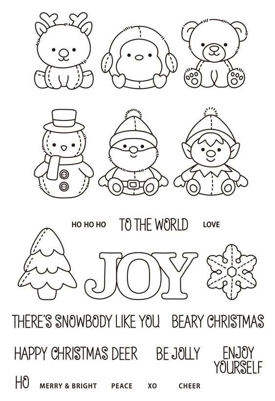 Joy For Christmas Coloring Page