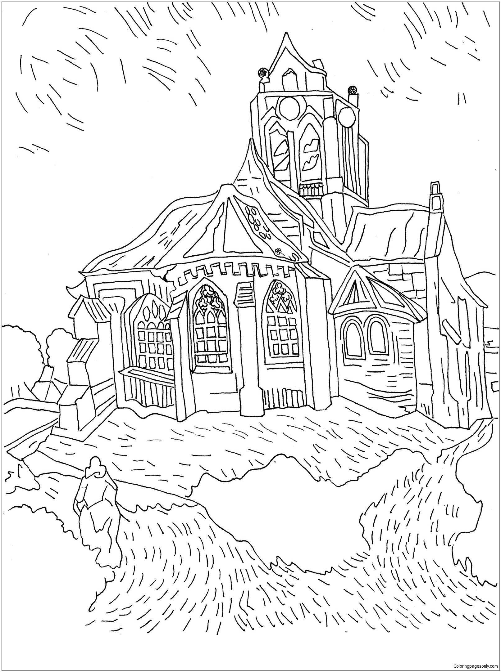 Joyous Famous Painting Coloring Pages