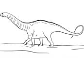 Pagina da colorare di Jurassic Park Apatosaurus
