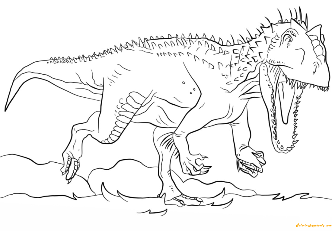 Download Jurassic Park Indominus Rex Coloring Pages Dinosaurs Coloring Pages Coloring Pages For Kids And Adults