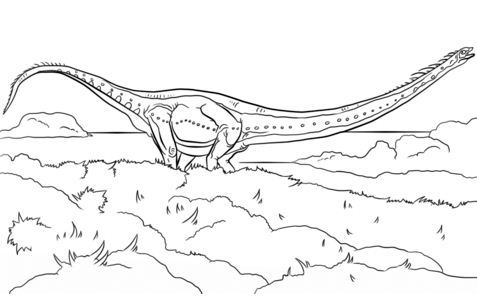 Jurassic Park Mamenchisaurus Coloring Page
