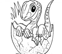 Realistic Jurassic World Coloring Page
