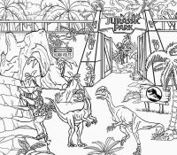 Jurassic World Indominus Rex vs T Rex Coloring Page