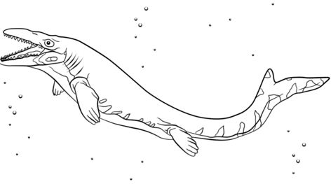 Download Mosasaur Coloring Pages - ColoringPagesOnly.com