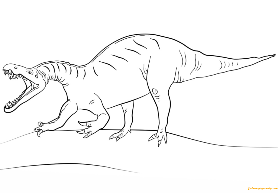 Jurassic World Suchomimus Coloring Page - Free Coloring Pages Online