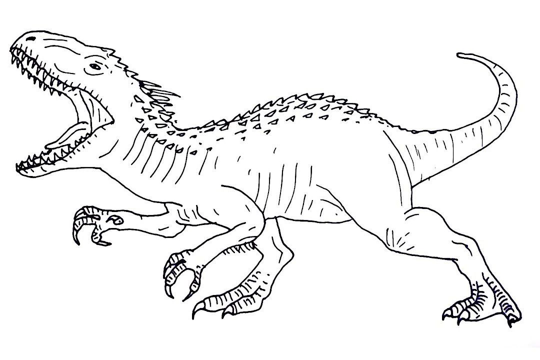 Jurassic World Coloring Sheet Coloring Pages