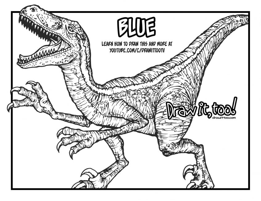 Jurassic World kleurenpagina van Jurassic World