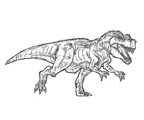 Página para colorir de Jurassic World para impressão em Jurassic World